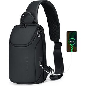 Fenree.geer Sling Bag for Men, Waterproof Anti Thft Crossbody Shoulder Chest Bag Small Backpack for Women, Lightweight One Strap Travel Casual Daypack Backpack with USB Port