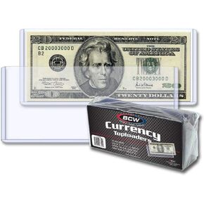 BCW Regular Bill Topload Currency Holders
