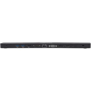 Tripp Lite USB-C Docking Station with Triple Display, 4K HDMI @ 30 Hz, DisplayPort, VGA, USB-A 3.2 Gen 1, Gigabit Ethernet Port, 100W PD Charging, Black Housing, 3-Year Warranty (U442-DOCK7D-B)