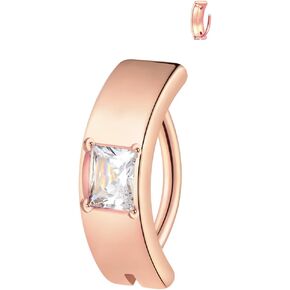 Gabry&jwl Cut Clicker Belly Button Rings for Women Heart Round Square CZ Belly Rings Hypoallergenic Reverse Curved Hoop Navel Barbell Piercing Jewelry in Kuwait