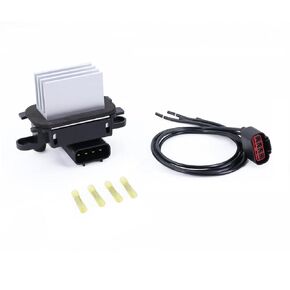 Qagea BL3Z-19E624-A طقم مقاوم محرك منفاخ HVAC مع سرج سلك WPT688، وحدة التحكم في منفاخ التيار المتردد مناسبة لـ 2010-2017 Ford Expedition، 2010-2014 F-150، 2011-2017 Lincoln Navigator يستبدل YH1829