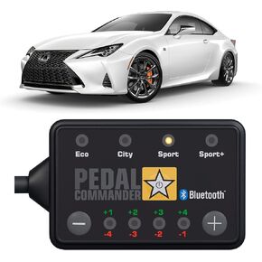 PEDAL COMMANDER for Lexus RC 2015+ Throttle Response Controller Fits: 1st Gen, RC 300, RC 300 F Sport, RC 300 AWD, RC 300 AWD F Sport, RC 350, RC 350 F Sport, 2.0L, 2.5L, 3.5L, 5.0L Lexus Accessories