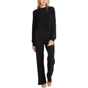 Barefoot Dreams Women's CozyChic Ultra Lite Cropped Mock Neck