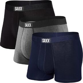 SAXX Underwear Co. - Men's Vibe Super Soft Trunk 3Pk With Built-In Pouch Support - Underwear For Men