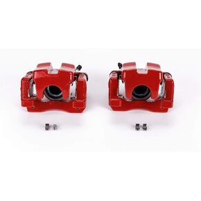 Power Stop Rear S3130 Pair of High-Temp Red Powder Coated Calipers