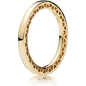 Pandora Authentic Ring in 14k Gold With Cut-Out Hearts, 156238