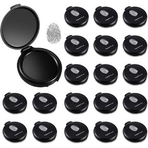 20PCS Fingerprint Thumbprint Ink Pad Mini Black Stamp Ink Pads for Notary Supplies Identification Security ID Fingerprint Cards Law Enforcement Fingerprint Kit Home Office Use