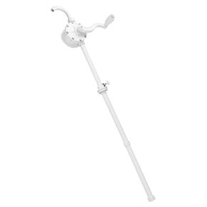 QWORK Hand Rotary Drum Pump, Corrosion Resistant PPS Material, 6.5 gal/min Maximum Output Flow Rate Chemical Barrel Pump, Hand Pump Oil Fuel Transfer
