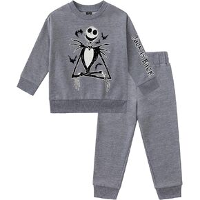 Disney Nightmare Before Christmas Jack Skellington Boys Fleece Sweatshirt and Pants Set for Toddler