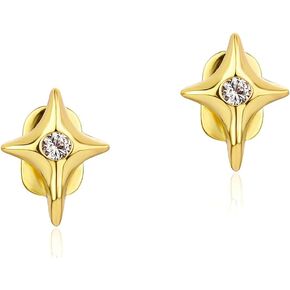 2pcs Gold Star Single Grillz Teeth Cap for Men and Women