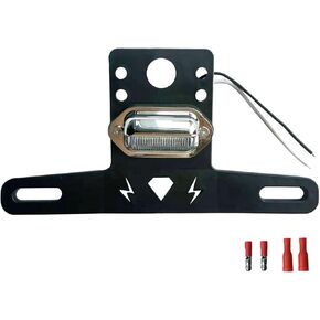 UTV Plastic License Plate Holder with LED Light Street Legal Compatible with Truck RV Trailer Snowmobile Golf Cart Boat ATV Polaris RZR Ranger Can-Am Maverick X3 Outlander