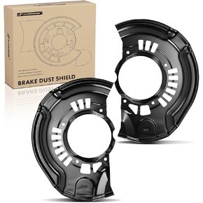 A-Premium Front Driver and Passenger Side Brake Dust Shield Compatible with Select Toyota Models - Camry 2001 3.0L, Camry 2002-2006, Fit Sedan Only - Replace# 4778128240, 2-PC Set