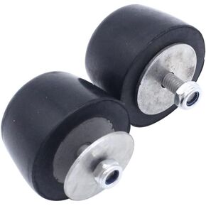 2 pcs Rubber Hood Bumpers Stop Compatible with Jeep Wrangler (1987-1995 YJ, 1997-2006, 2007-2018 JK) Black Cushion Rubber Stopper