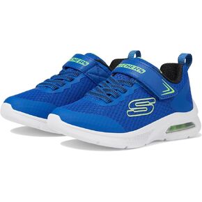 Skechers Kids Boy's Microspec Max Sneaker, Blue/Lime, 11 Little Kid