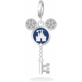 925 Sterling Silver Charms and Mickey, Minnie, Stitch, AngieCharms for DIY and Personalized Charm Gifts for Make Great Charms Gifts for Ladies