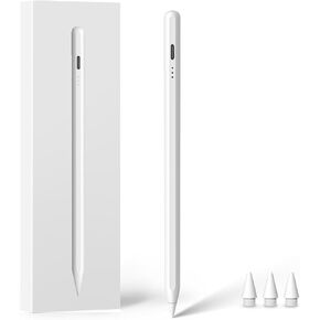Stylus Pen for iPad 2018-2023, 15mins Fast Charge Apple Pen iPad Pencil with Palm Rejection and Tilt Sensitivity, Compatible with iPad Pro 11/12.9in, iPad 6/7/8/9/10, iPad Air 3/4/5, iPad Mini 5/6
