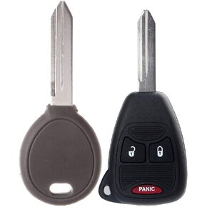 SCITOO Keyless Entry Option with Ignition Transponder Key Replacement for 2005-2013 for Jeep for Grand for Cherokee for Liberty for Commander for Patriot for Compass for Wrangler 2PCS FCC 5102247AA