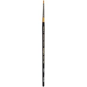 KINGART Premium Original Gold 9500-0 FILBERT Series Artist Brush, Golden Taklon Synthetic Hair, Short Handle, for Acrylic, Watercolor, Oil and Gouache Painting, Size 0