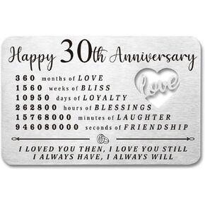 Luptiteuy 10 Year Anniversary for Him Wallet Card Gifts for Husband Wife 10 Year Anniversary Card for Him Her Happy 10th Wedding Anniversary Present for Couple in Kuwait