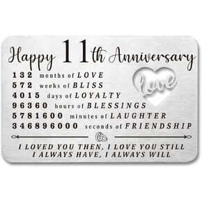 Luptiteuy 10 Year Anniversary for Him Wallet Card Gifts for Husband Wife 10 Year Anniversary Card for Him Her Happy 10th Wedding Anniversary Present for Couple in Saudi Arabia