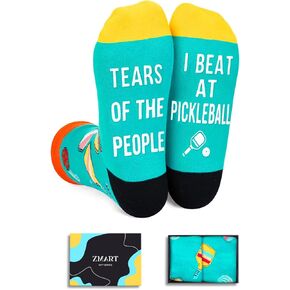 Zmart Unisex Funny Socks Novelty Socks Silly Socks Pickleball Socks For Men Women, Funny Gifts Novelty Gifts Pickleball Gifts Gifts For Pickleball Lovers
