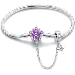 LIGHTDOG Charm Bracelet for Pandora Charms 925 Sterling Silver Snake Chain Bracelet Fit Any Charm Gift for Women