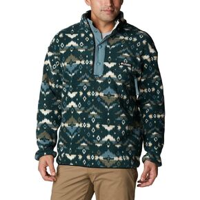 Columbia Men's Helvetia Half Snap Fleece, Purple Lotus Camp Blanket, Large