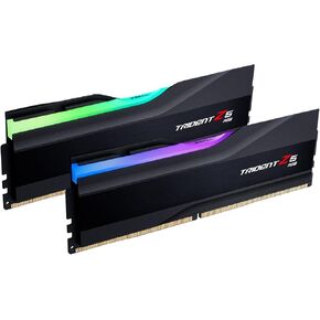 G.SKILL Trident Z5 RGB Series (Intel XMP 3.0) DDR5 RAM 32GB (2x16GB) 7200MT/s CL34-45-45-115 1.40V Desktop Computer Memory UDIMM - Metallic Silver (F5-7200J3445G16GX2-TZ5RS)