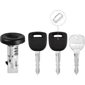 924-796 Ignition Lock Cylinder W/2 Chip keys With On-Board Programming For 2007-2014 Chevy Silverado1500 2500 3500 Suburban Tahoe Avalanche, GMC Sierra Yukon Denali,Express Savana 08-14,Cadillac&Buick