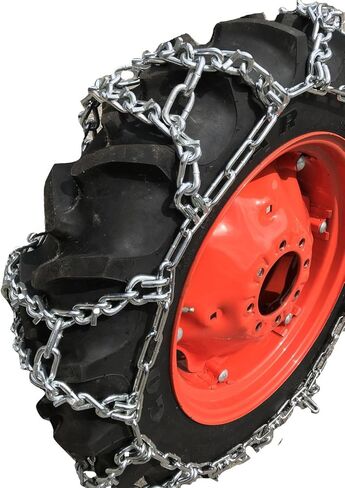 TireChain.com 550/65R25، 550 65 25 سلاسل إطارات Duo Grip Tractor V-BAR مجموعة من 2 in Saudi Arabia