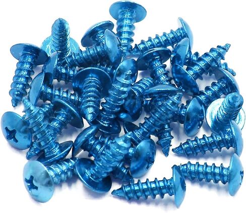 uxcell 30pcs 5mm Red Metal Motorcycle Car Cross Head Self Tapping Bolts Bumper Screws Caps Universal Replacement in Saudi Arabia