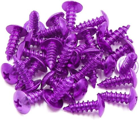 uxcell 30pcs 5mm Red Metal Motorcycle Car Cross Head Self Tapping Bolts Bumper Screws Caps Universal Replacement in Saudi Arabia