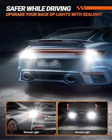 SEALIGHT 3157 LED Bulb for Backup Lights 3047 3457 3056 3057 LED Car Bulbs for Reverse Light Bulbs 6000K White, Pack of 2 in Saudi Arabia