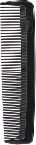 GOODY Ace Pocket Hair Comb - 5 Inch, Black - Pack of 6 - Great for All Hair Types - Fine Comb Teeth for Thin to Medium Hair - Durable for Every Day and Professional Use in Saudi Arabia