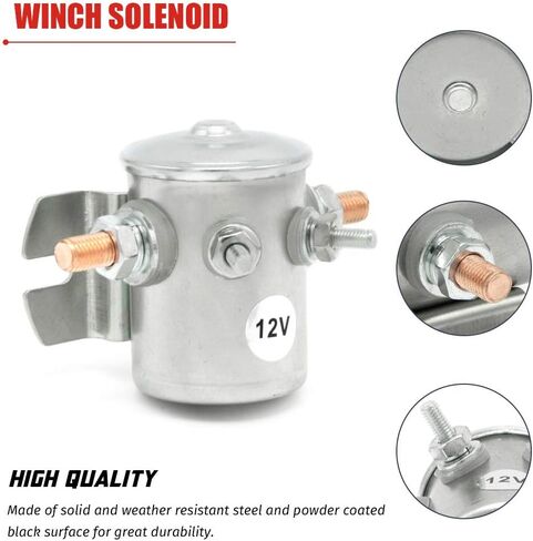 Continuous Duty Solenoid Relay Nickel-Plating For Golf Carts,Winch, Marine In Rush 12VDC Max 300A Replaces # 70-111224, 3635820, 1114208, 1114218, 1114223, 1114534, 1114547 in Saudi Arabia