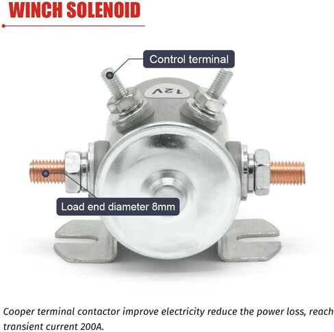 Continuous Duty Solenoid Relay Nickel-Plating For Golf Carts,Winch, Marine In Rush 12VDC Max 300A Replaces # 70-111224, 3635820, 1114208, 1114218, 1114223, 1114534, 1114547 in Saudi Arabia