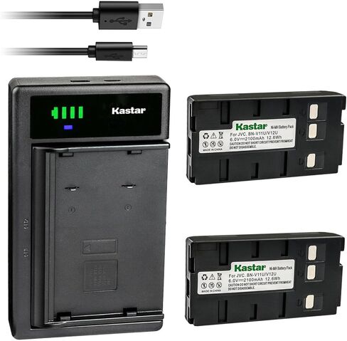 Kastar 2-Pack Battery and Smart USB Charger Replacement for JVC GR-SXM37US GR-SXM38US GR-SXM45 GR-SXM46 GR-SXM46EA GR-SXM47 GR-SXM48 GR-SXM49 GR-SXM50 GR-SXM50E GR-SXM57 GR-SXM58 GR-SXM61 GR-SXM62 in Saudi Arabia