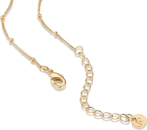 PAVOI 14K Gold Plated Adjustable Link Chain Necklace for Women | Box Rope Sphere Bead Serpentine Anchor Mariner Gold Chain Necklaces in Saudi Arabia