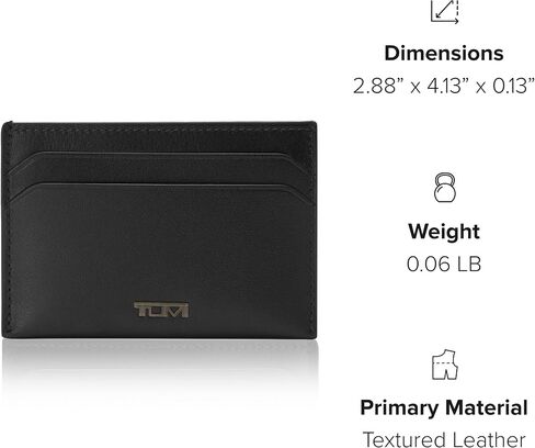 TUMI - Nassau Slim Card Case - Slim Wallet Card Holder for Men & Women - Thin Wallet - Soft Nappa Leather Material in Saudi Arabia