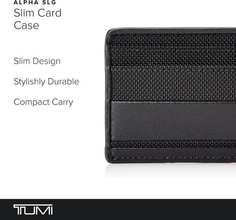 TUMI - Nassau Slim Card Case - Slim Wallet Card Holder for Men & Women - Thin Wallet - Soft Nappa Leather Material in Saudi Arabia