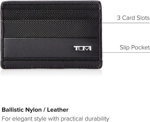 TUMI - Nassau Slim Card Case - Slim Wallet Card Holder for Men & Women - Thin Wallet - Soft Nappa Leather Material in Saudi Arabia