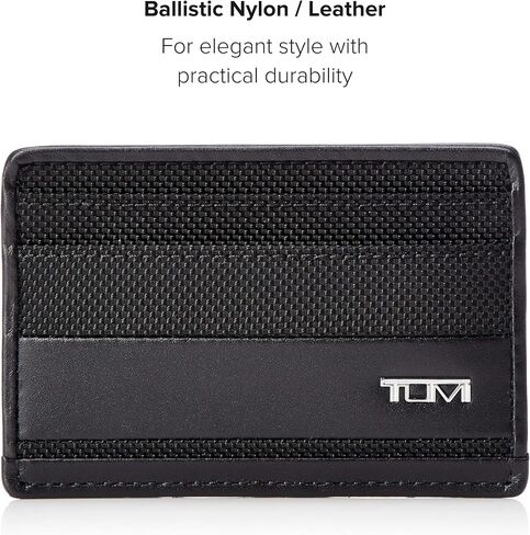 TUMI - Nassau Slim Card Case - Slim Wallet Card Holder for Men & Women - Thin Wallet - Soft Nappa Leather Material in Saudi Arabia