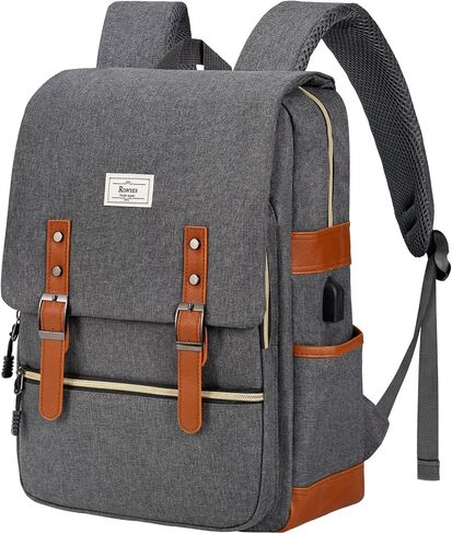 Ronyes Laptop Backpack for Women Unisex Black Backpack for School College 15.6’’ Travel Backpack (AllBlackWithUSB) in Kuwait