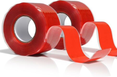 2 Rolls 1IN X 10FT Grip Tape,Rubber Tape,Silicone Tape,Grip Tape for Handles,Self Fusing Silicone Tape,Grip Wrap,Handlebar Tape for Fishing Pole,Pull Up Bar,No Adhesive in Saudi Arabia