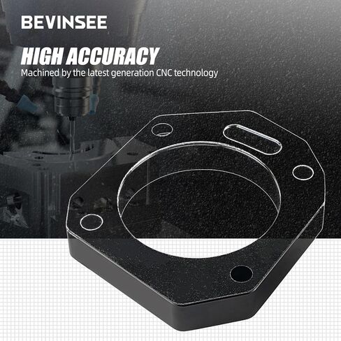 Bevinsee 62mm 70mm Dual Throttle Body Adapter Compatible with Honda Civic Si Integra Civic Type R K20 K24 K20Z1 K20A1 K20A2 K24A K20A3 RBC RRC with 7.5mm ring in Saudi Arabia