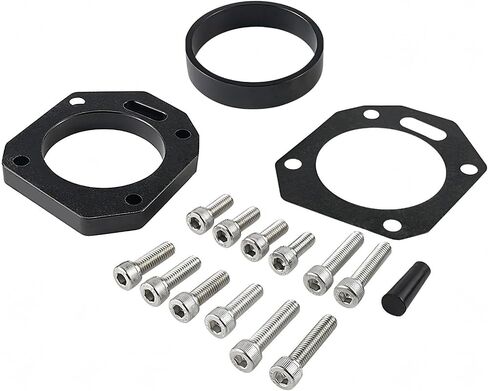 Bevinsee 62mm 70mm Dual Throttle Body Adapter Compatible with Honda Civic Si Integra Civic Type R K20 K24 K20Z1 K20A1 K20A2 K24A K20A3 RBC RRC with 7.5mm ring in Saudi Arabia