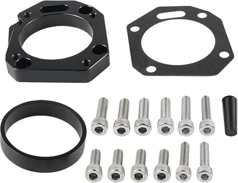 Bevinsee 62mm 70mm Dual Throttle Body Adapter Compatible with Honda Civic Si Integra Civic Type R K20 K24 K20Z1 K20A1 K20A2 K24A K20A3 RBC RRC with 7.5mm ring in Saudi Arabia