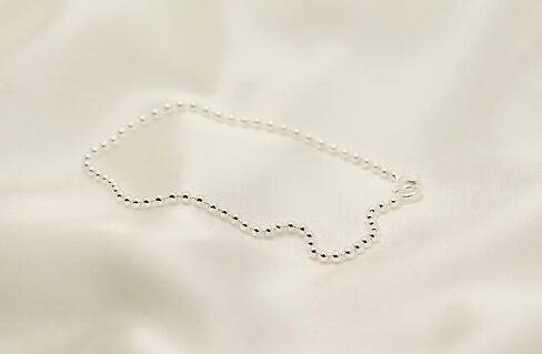 بوري جيويليرز خلخال من الفضة الإسترليني عيار 925 مقاس 2.5 ملم - متوفر باللون الفضي أو الأصفر in Kuwait