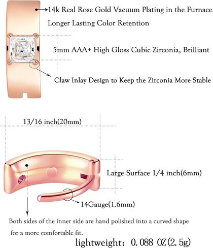 Gabry&jwl Cut Clicker Belly Button Rings for Women Heart Round Square CZ Belly Rings Hypoallergenic Reverse Curved Hoop Navel Barbell Piercing Jewelry in Kuwait