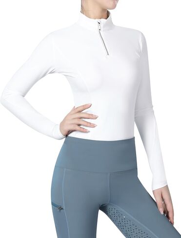 Harrison Howard Long Sleeve Rider Top Stand Collar Breathable Comfortable Stretchy with Embroidery Detailing Form-Flattering Rider Top for Shows Competition in Saudi Arabia